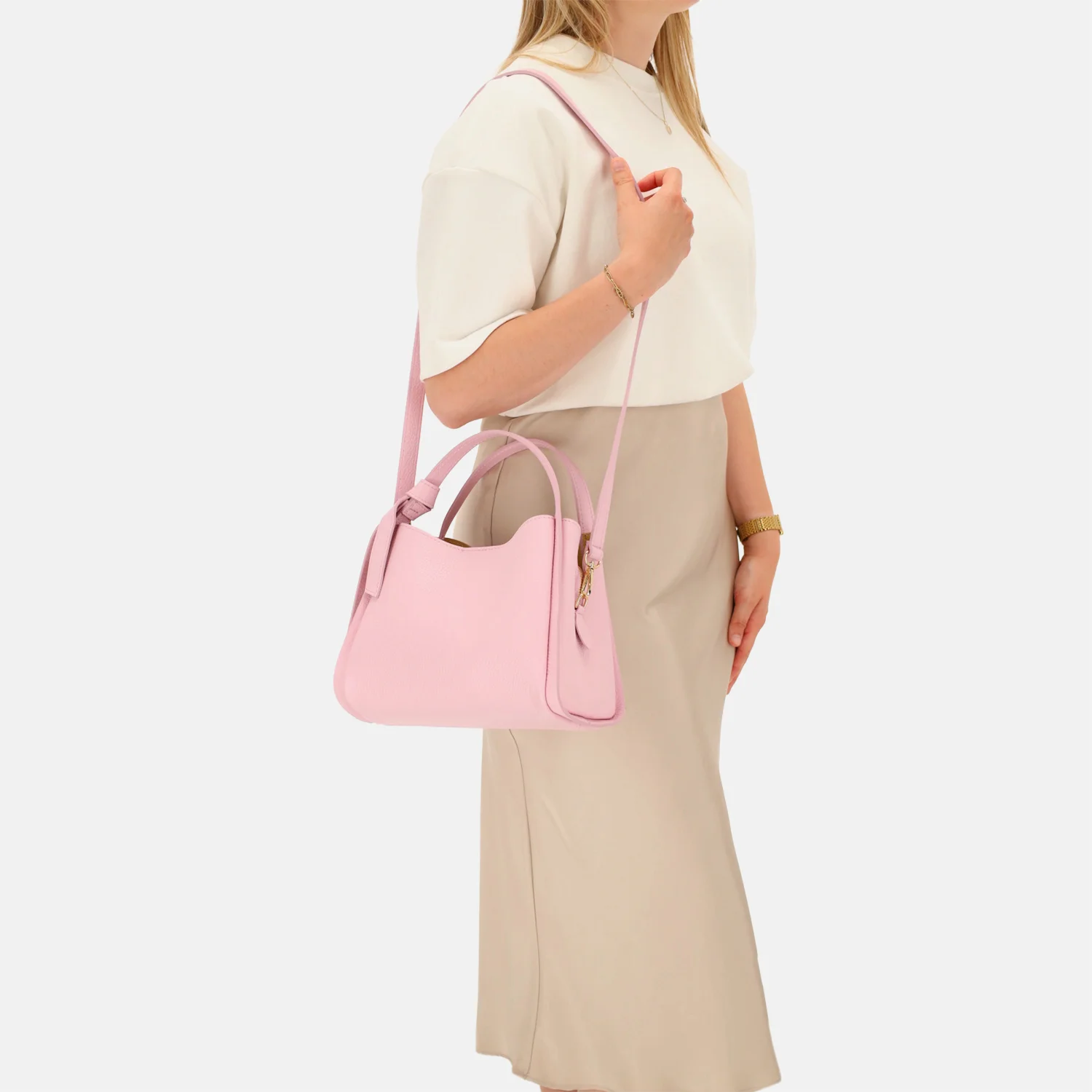 Charm London Knott handtas lichtroze bij Duifhuizen