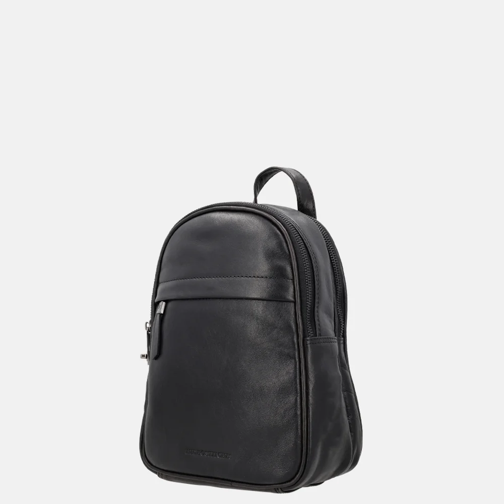 Hide & Stitches Porto rugzak black bij Duifhuizen