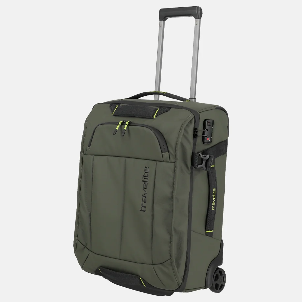 Travelite Briize reistas op wielen 55 cm khaki bij Duifhuizen
