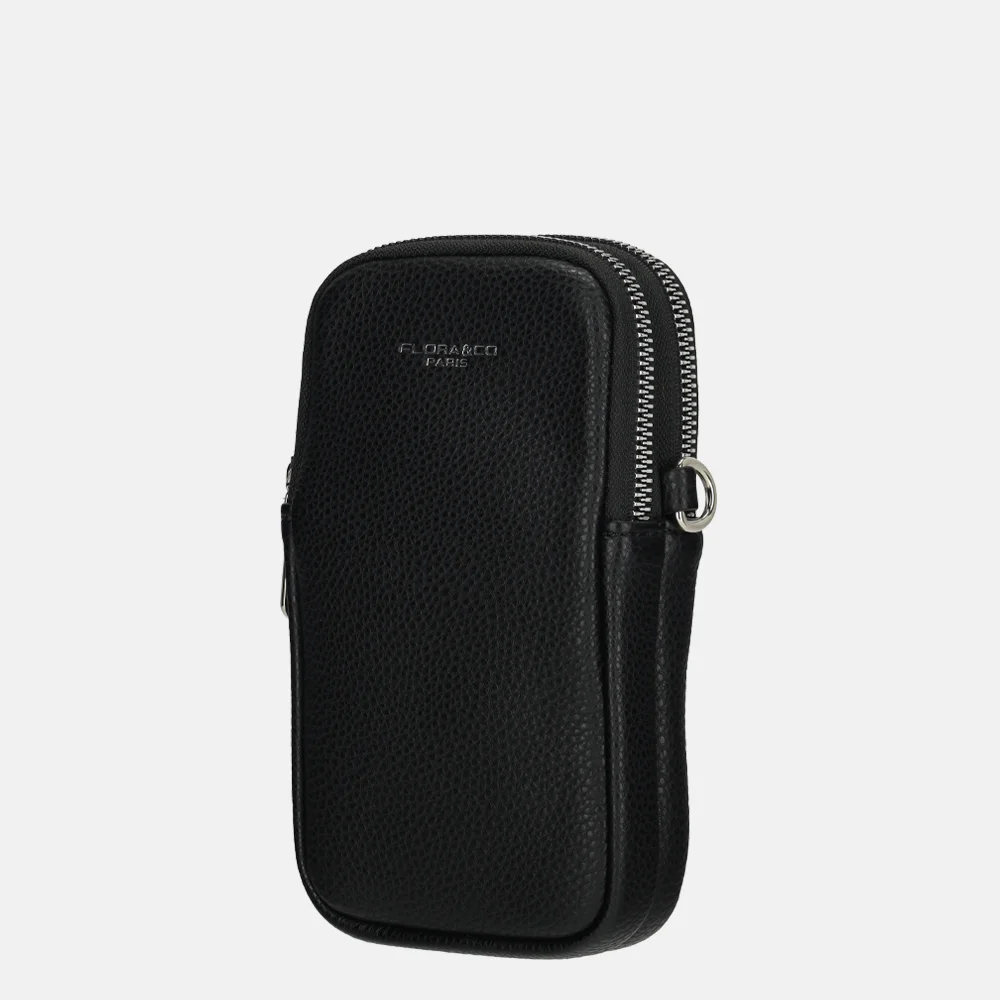 Flora & Co telefoontas black bij Duifhuizen