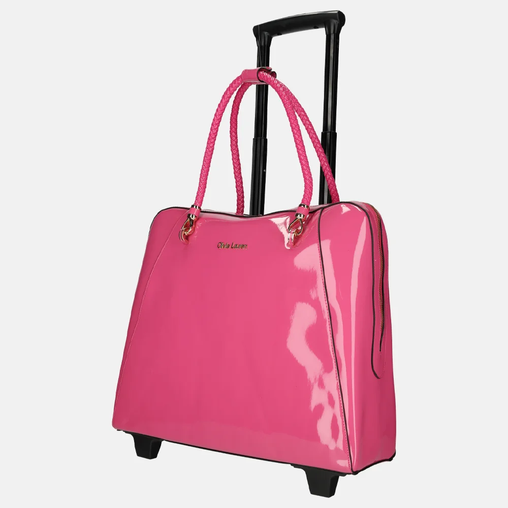 Olivia Lauren Candy business trolley 15 inch rose 022530-Fuchsia
