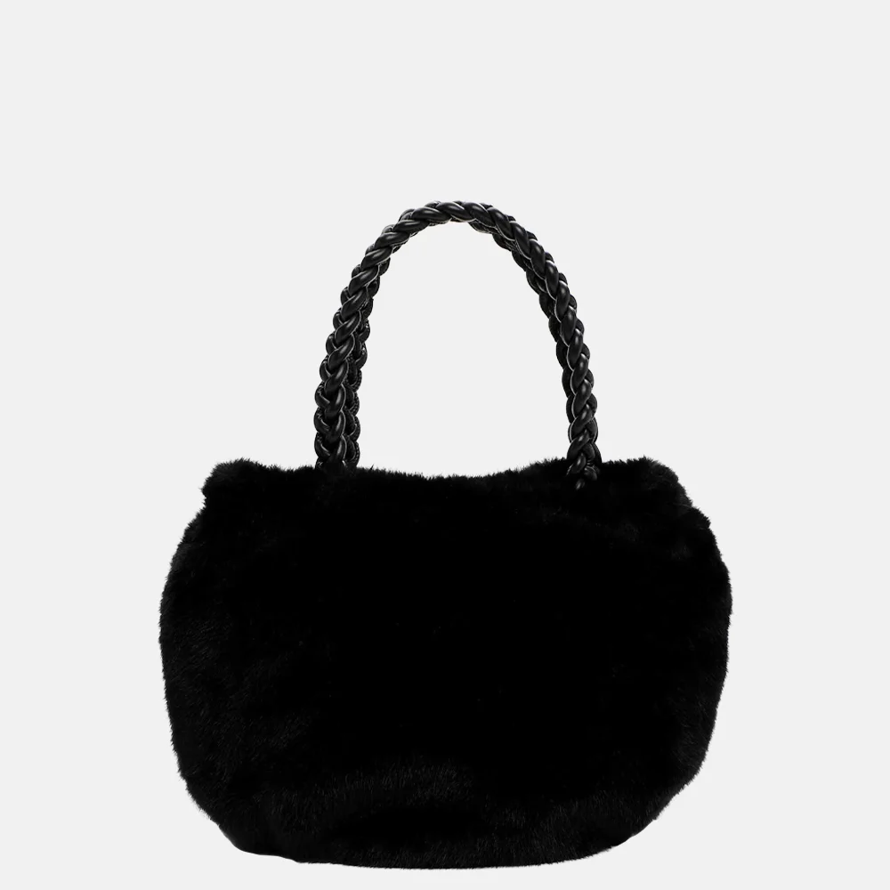 Emily & Noah handtas faux fur black bij Duifhuizen