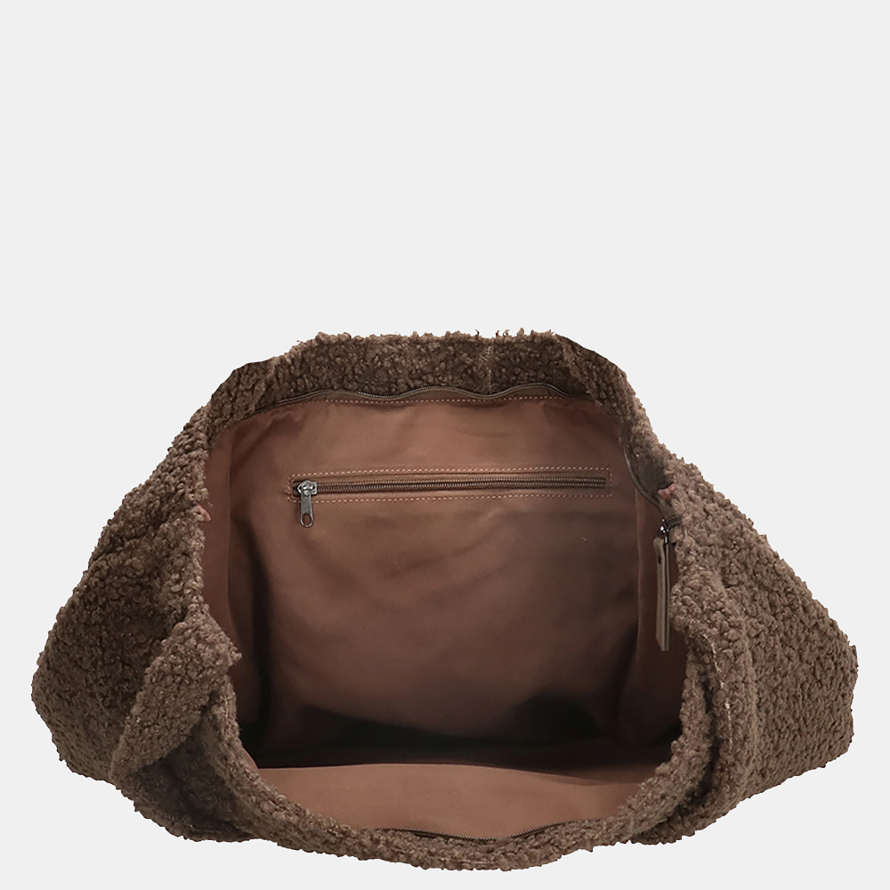 Beagles Ariany teddy shopper XL donker taupe -- OUD bij Duifhuizen