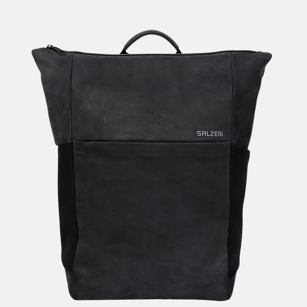 Salzen Plain rugzak 15.6 inch charcoal black
