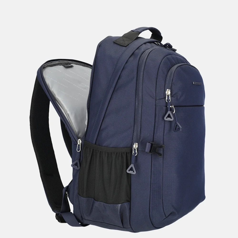 Enrico Benetti Luzern rugzak 17 inch blauw bij Duifhuizen