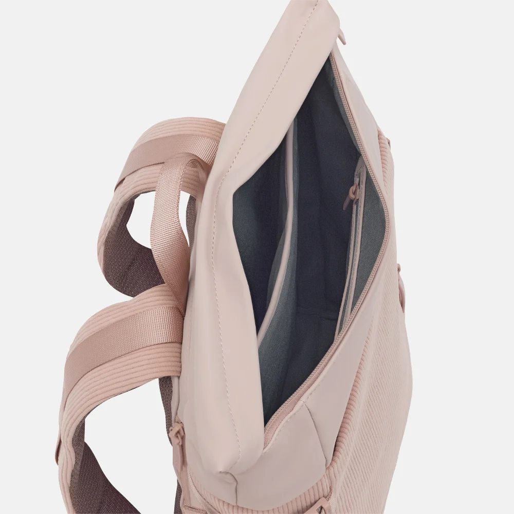 Kapten & Son Helsinki Pro Corduroy rugzak 15 inch rose clay bij Duifhuizen