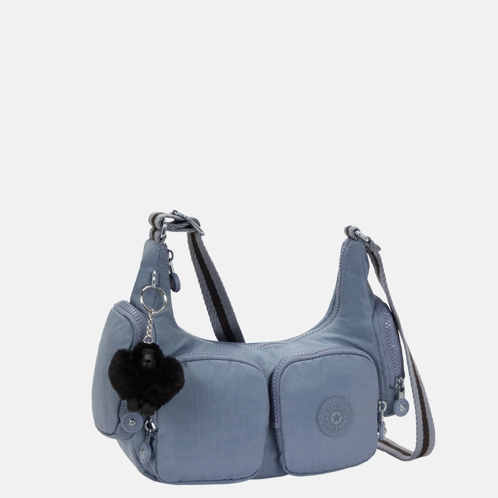 Kipling Rikka crossbody tas S blue stone bij Duifhuizen