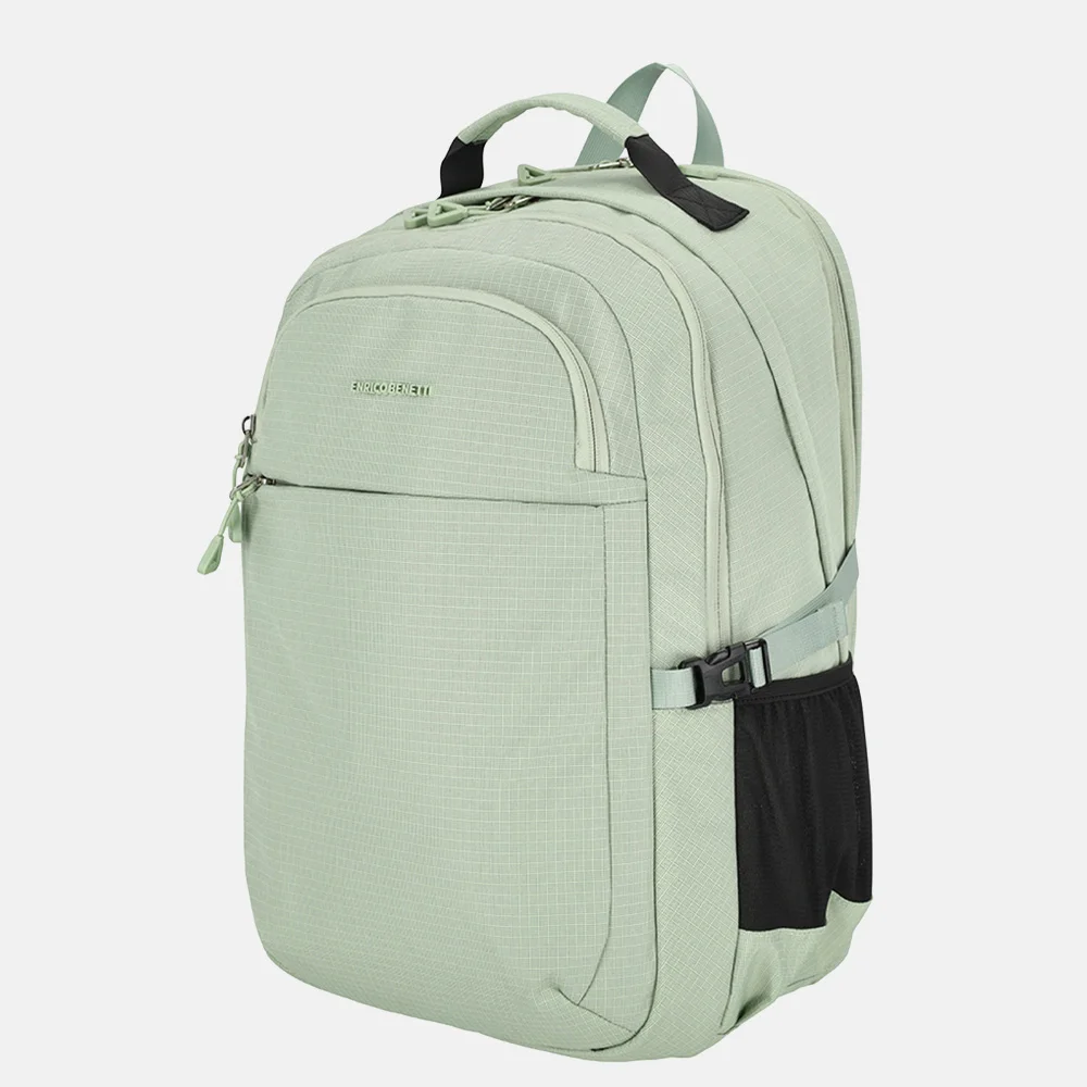 Enrico Benetti Luzern rugzak 17 inch lichtgroen bij Duifhuizen
