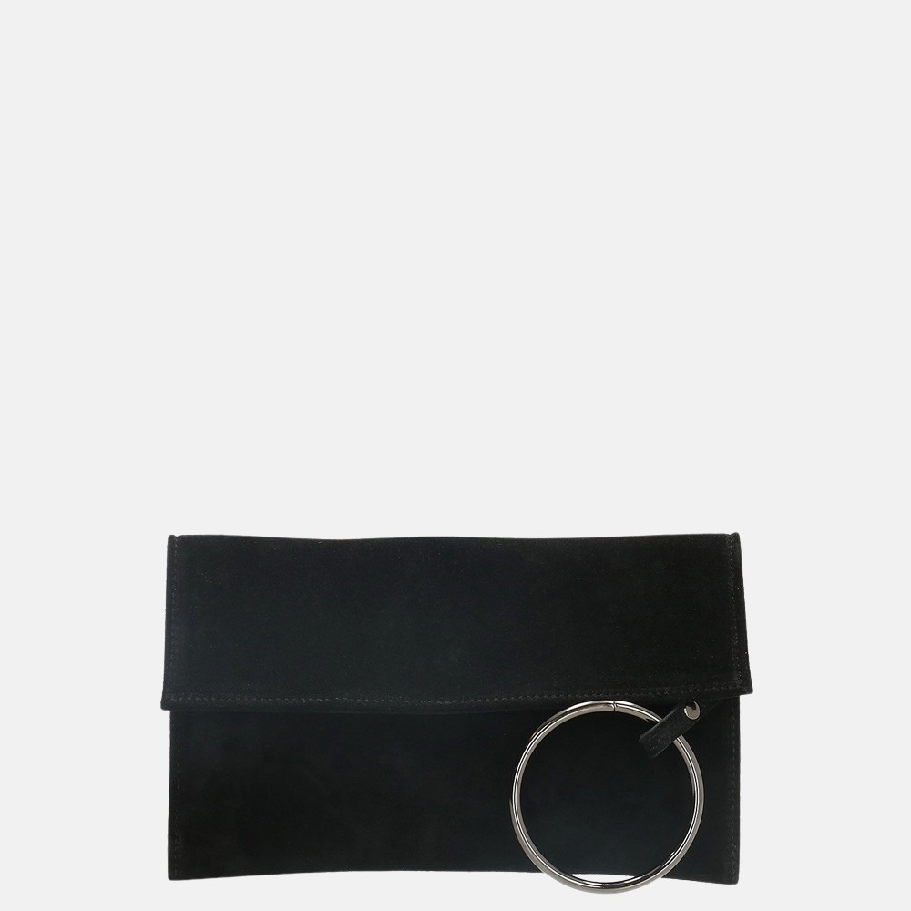Charm London Leather Elisa clutch black bij Duifhuizen