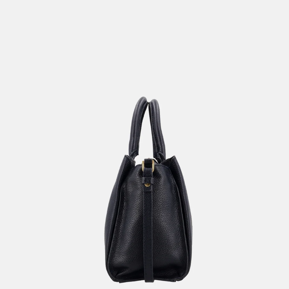 Loulou Essentiels Vera handtas M dark blue bij Duifhuizen