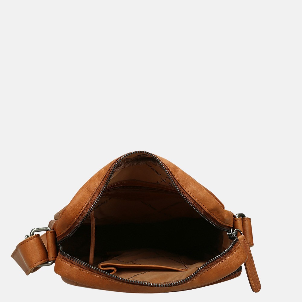 Chesterfield Dessau schoudertas cognac bij Duifhuizen
