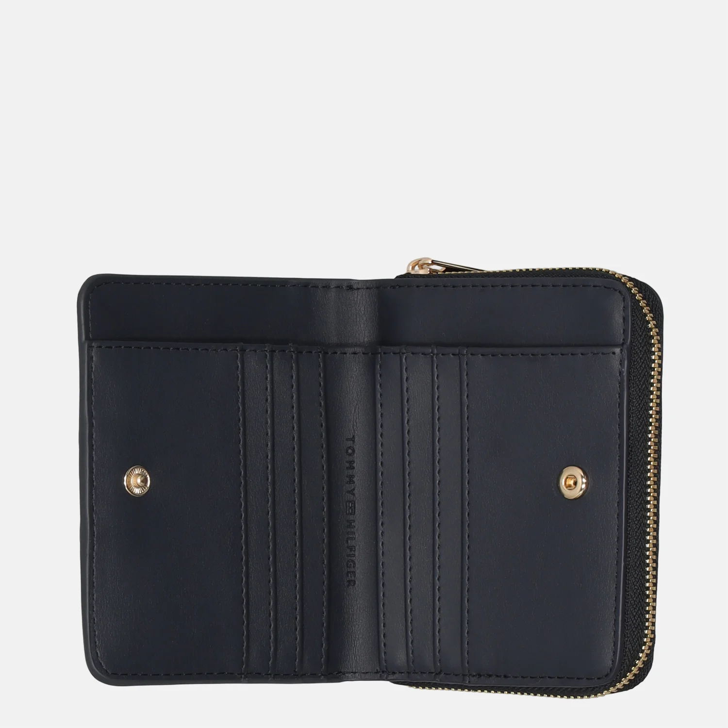 Tommy Hilfiger Icon ziparound ritsportemonnee M space blue bij Duifhuizen