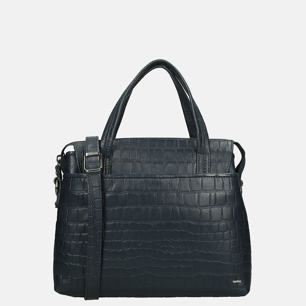 Berba Laguna handtas M croco navy bij Duifhuizen