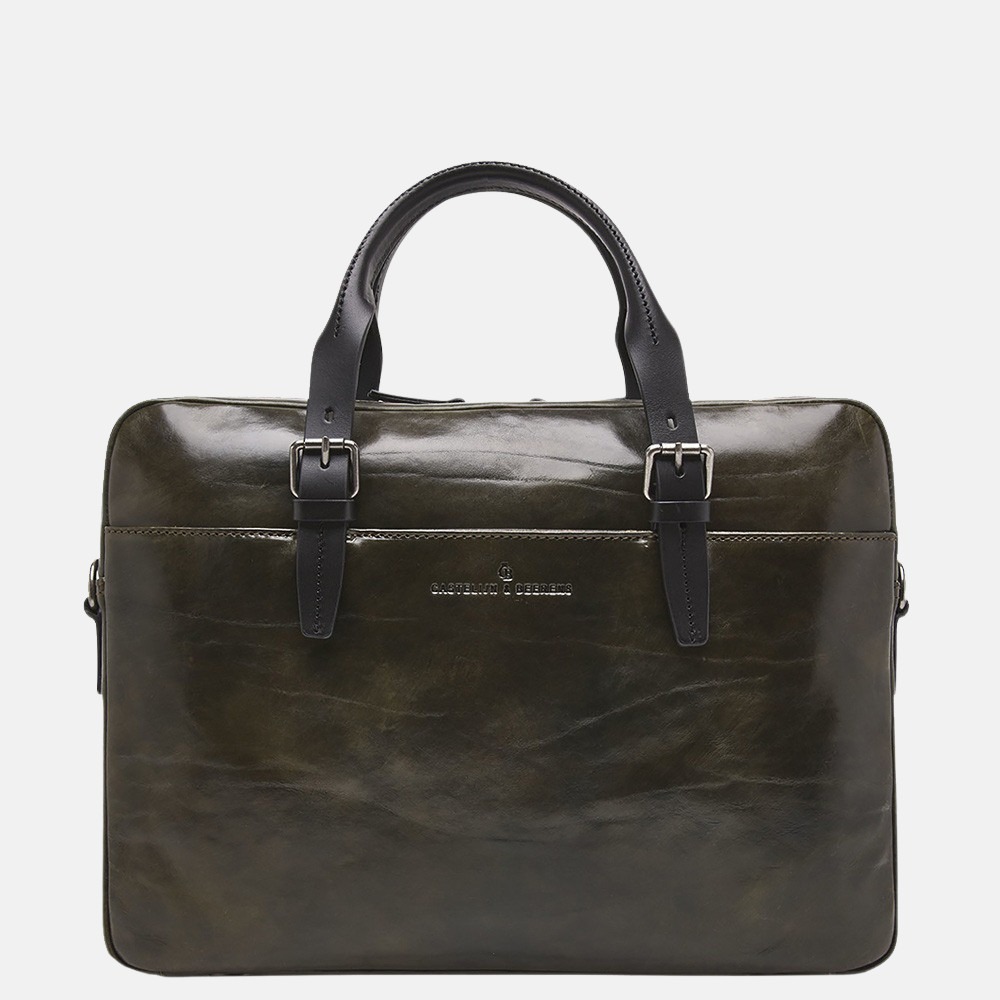 Castelijn & Beerens Limited Edition Rien laptoptas 15.6 inch dark militairy bij Duifhuizen