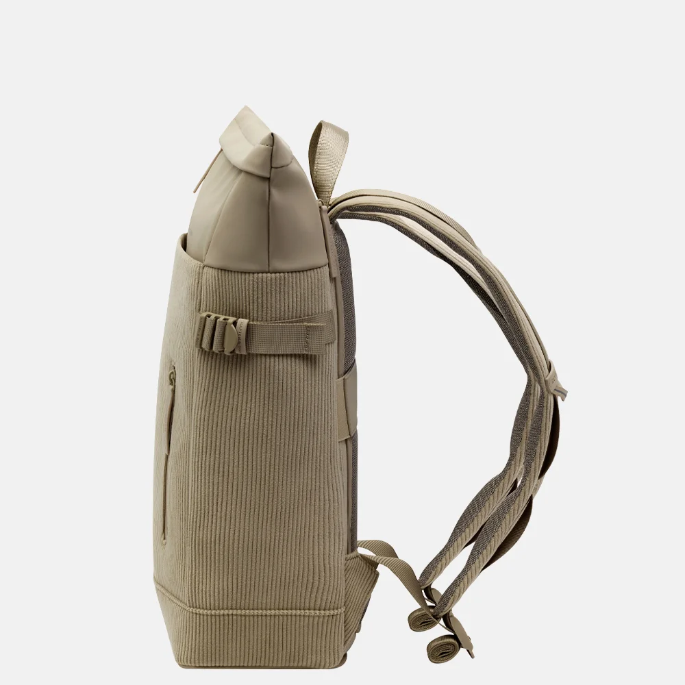 Kapten & Son Helsinki Pro Corduroy rugzak 15 inch dusty khaki bij Duifhuizen