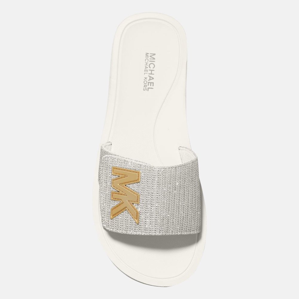 Michael Kors slippers champagne bij Duifhuizen