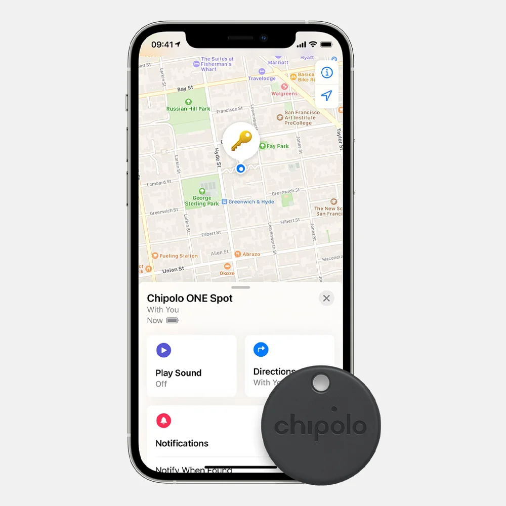 Chipolo ONE Spot - Works with the Apple Find My Network bij Duifhuizen