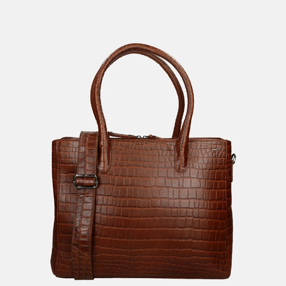 Berba Laguna shopper 15.6 inch cognac bij Duifhuizen