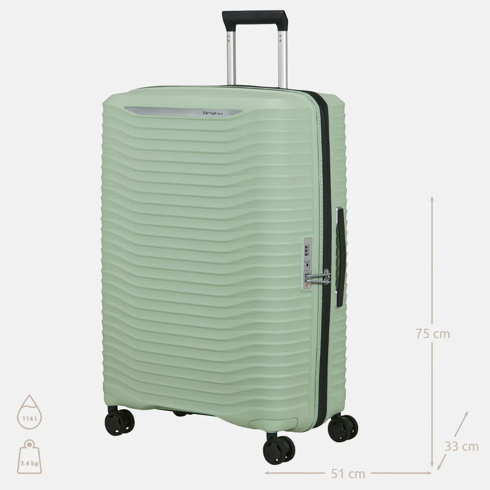 Samsonite Upscape koffer 75 cm soft sage bij Duifhuizen