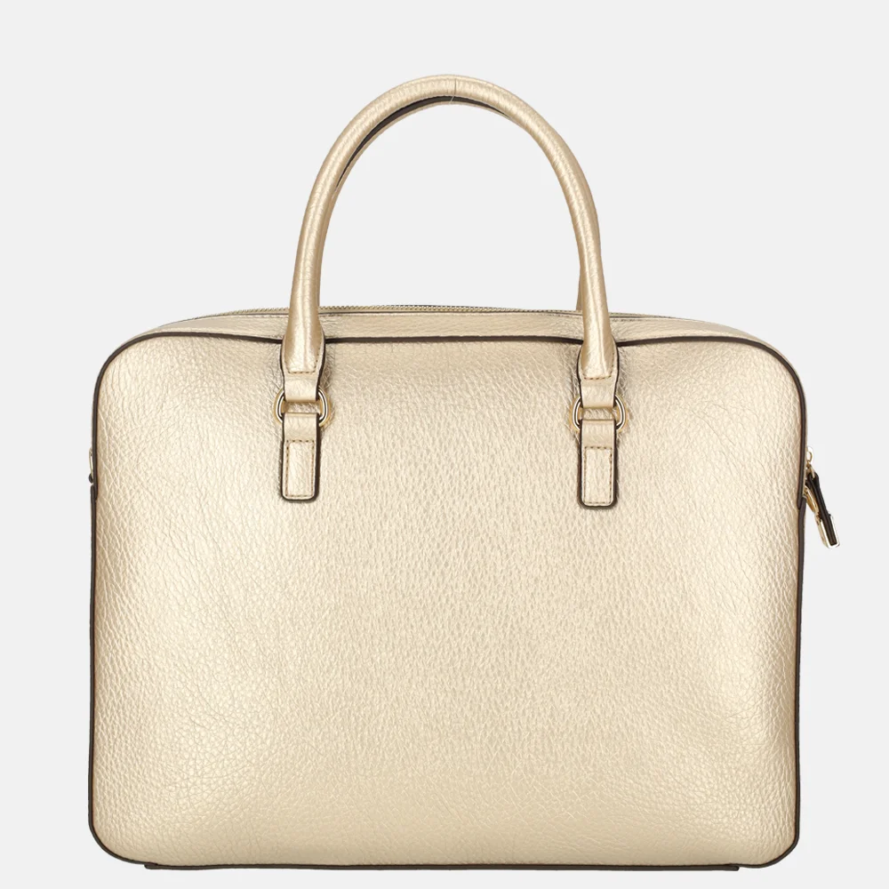 Liu Jo Manhattan briefcase laptoptas light gold bij Duifhuizen