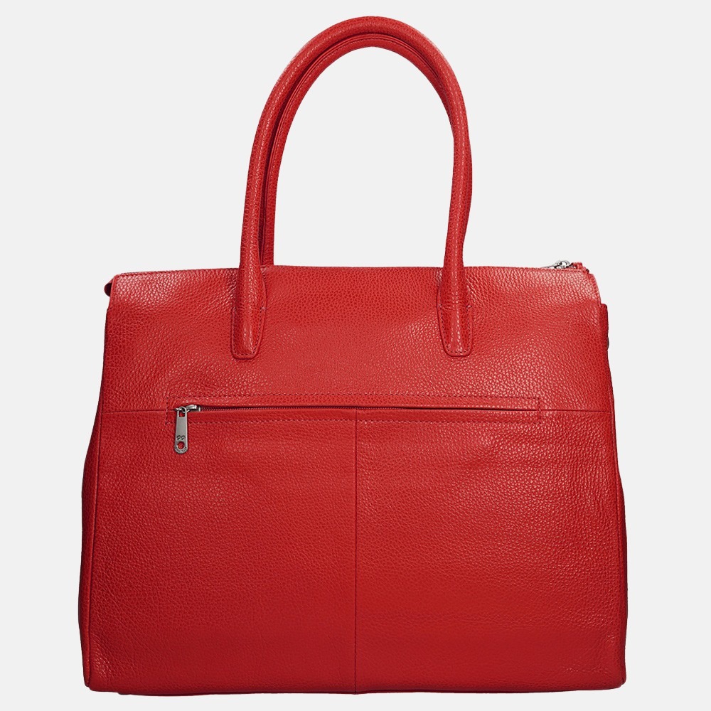 GiGi Fratelli Romance Business laptoptas 15 inch red bij Duifhuizen