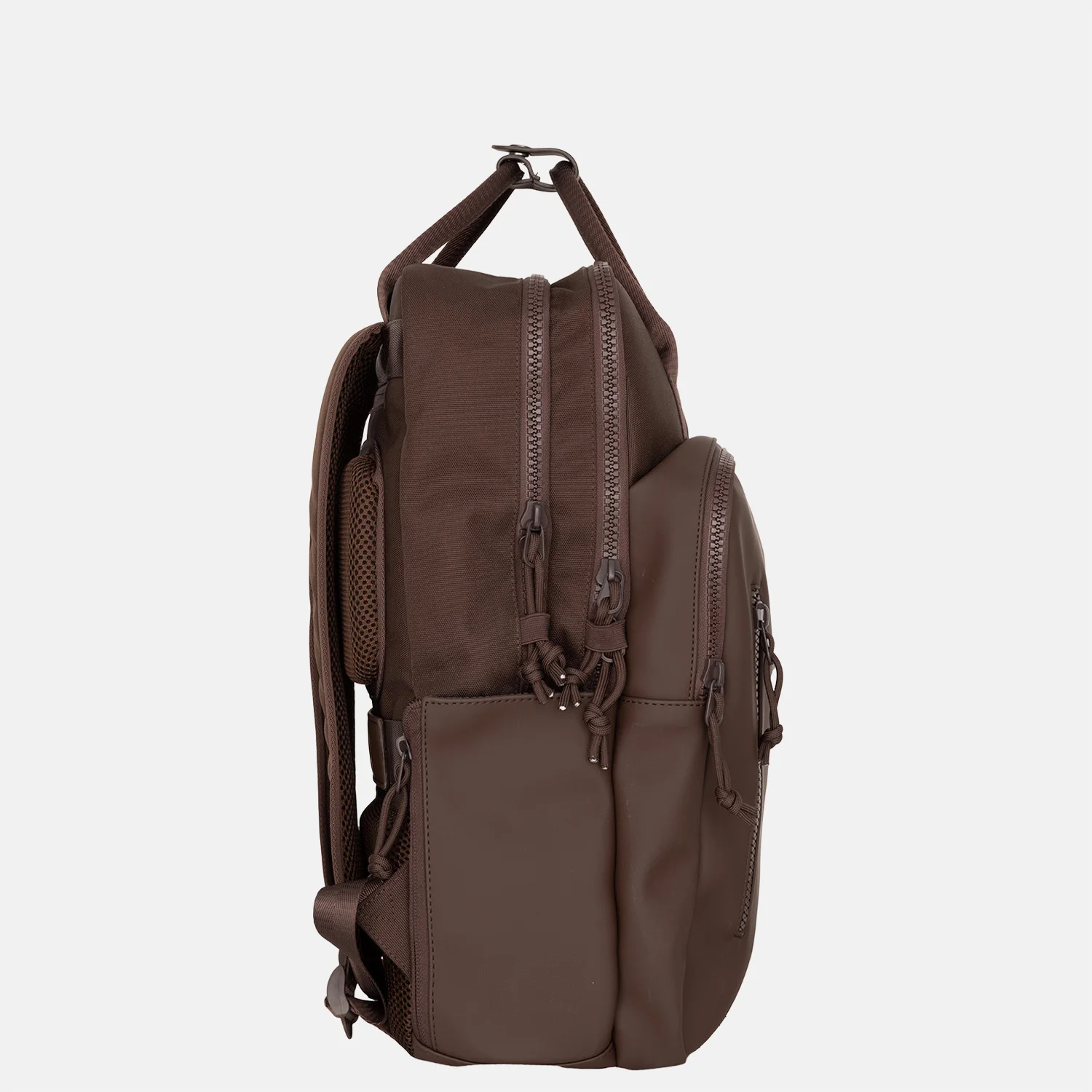 New Rebels Bruce laptoprugzak 15 inch brown bij Duifhuizen