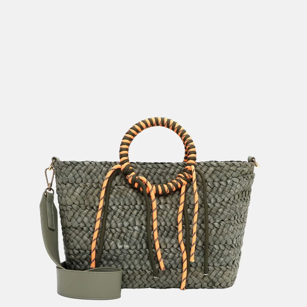 Emily & Noah Jolanda handtas riet S khaki