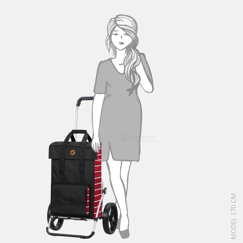 Andersen Royal Shopper Jella boodschappentrolley rood bij Duifhuizen