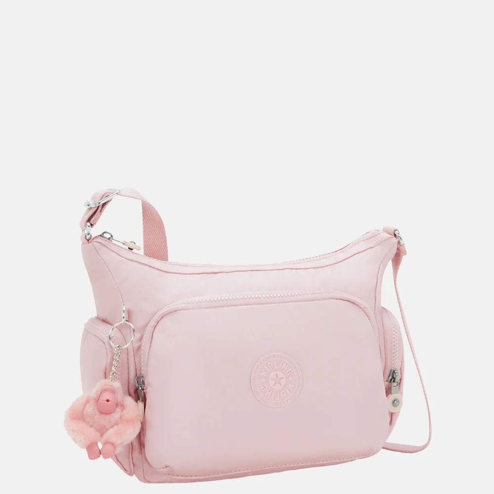 Kipling GABB schoudertas S pink shine bij Duifhuizen