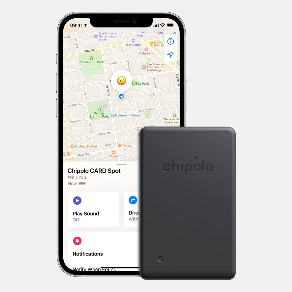 Chipolo CARD Spot - Works with the Apple Find My Network bij Duifhuizen