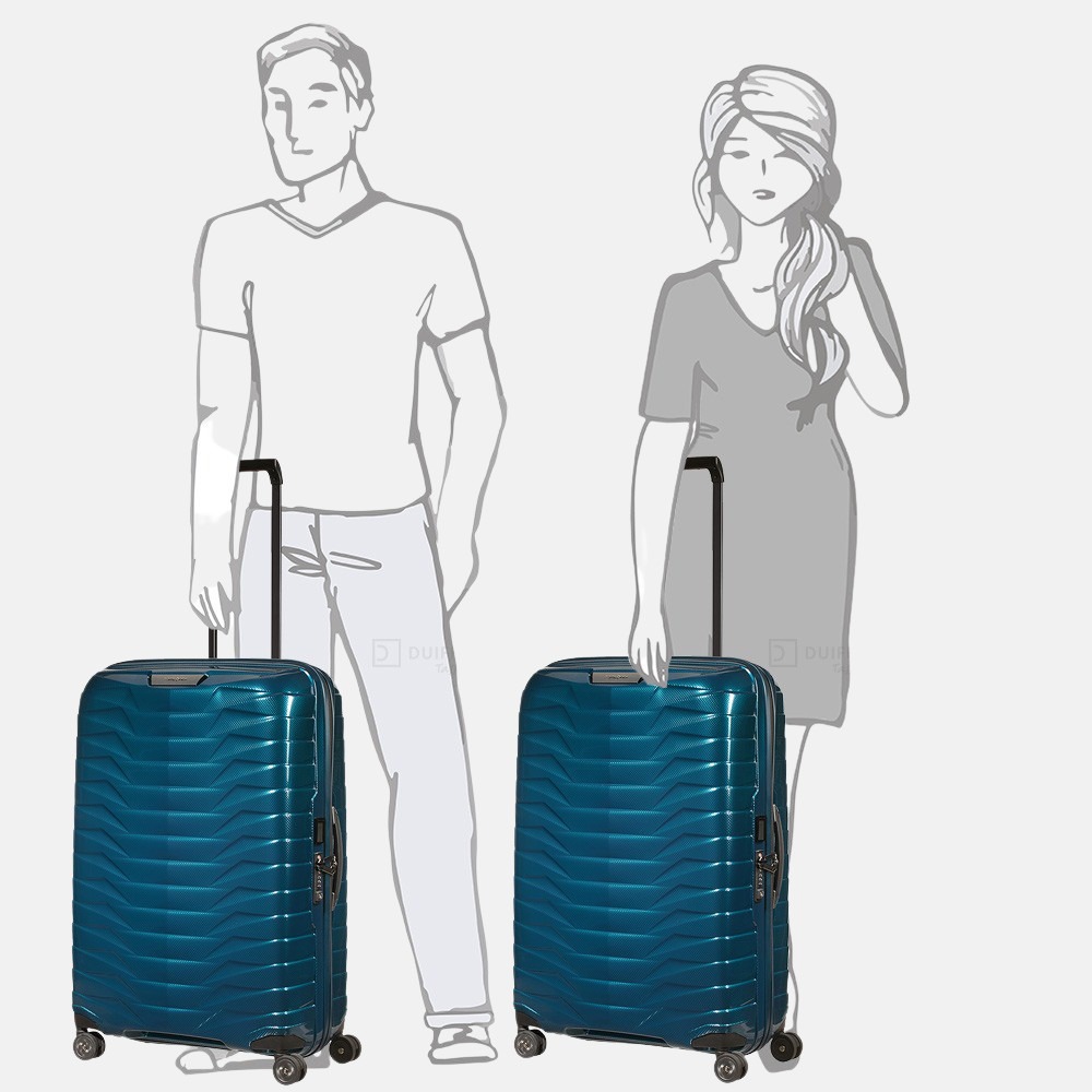 Samsonite Proxis spinner 75 cm petrol blue bij Duifhuizen