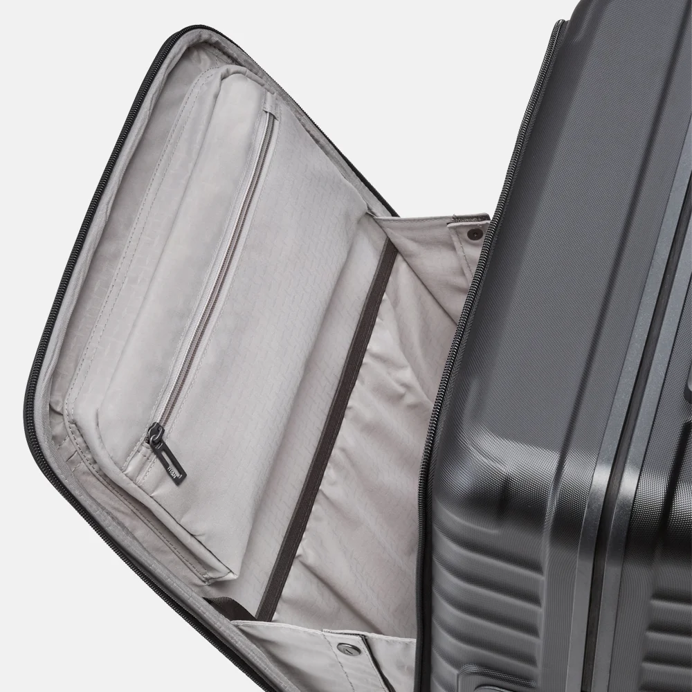 Titan Litron frame frontpocket handbagage koffer 55 cm black bij Duifhuizen