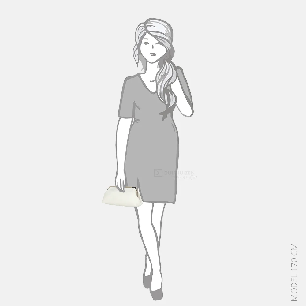 Bulaggi frame baguette clutch white bij Duifhuizen