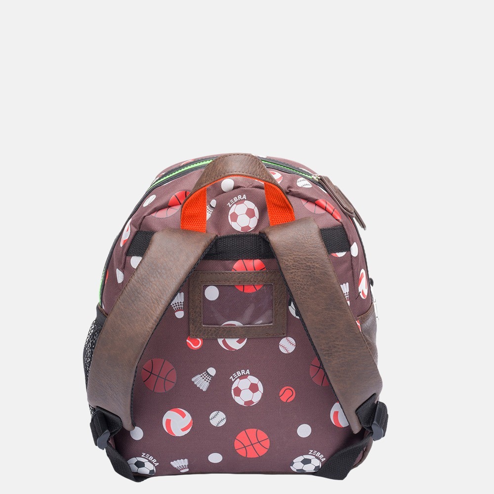 Zebra Trends kinderrugzak S sports brown bij Duifhuizen