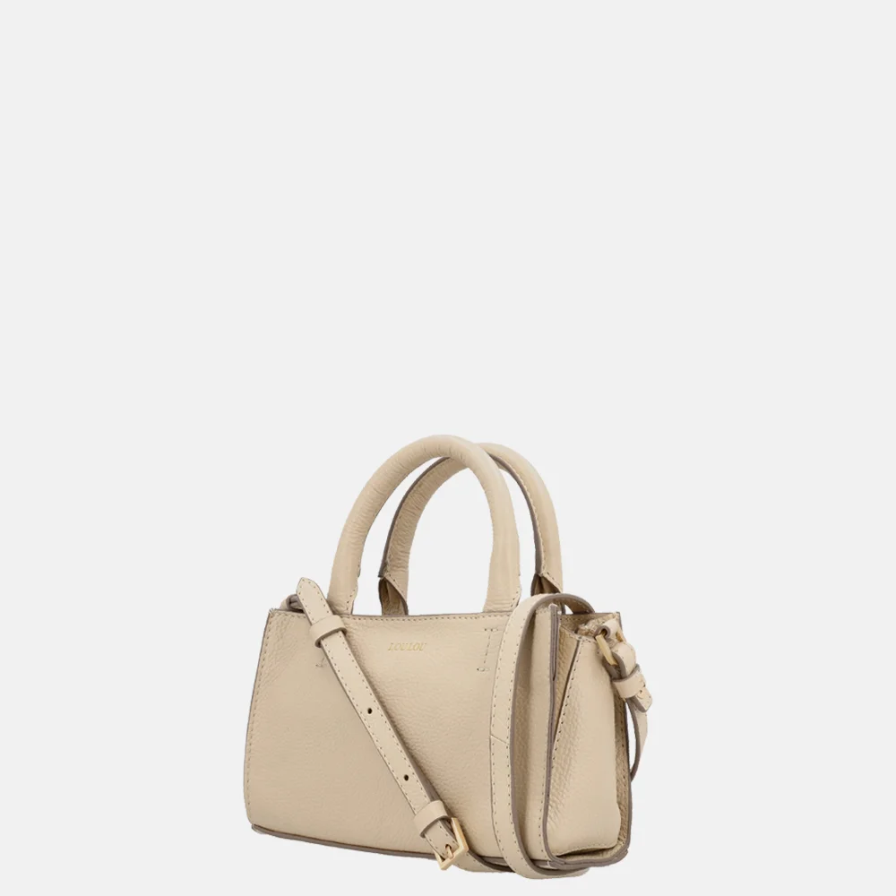 Loulou Essentiels Elise crossbody tas beige bij Duifhuizen