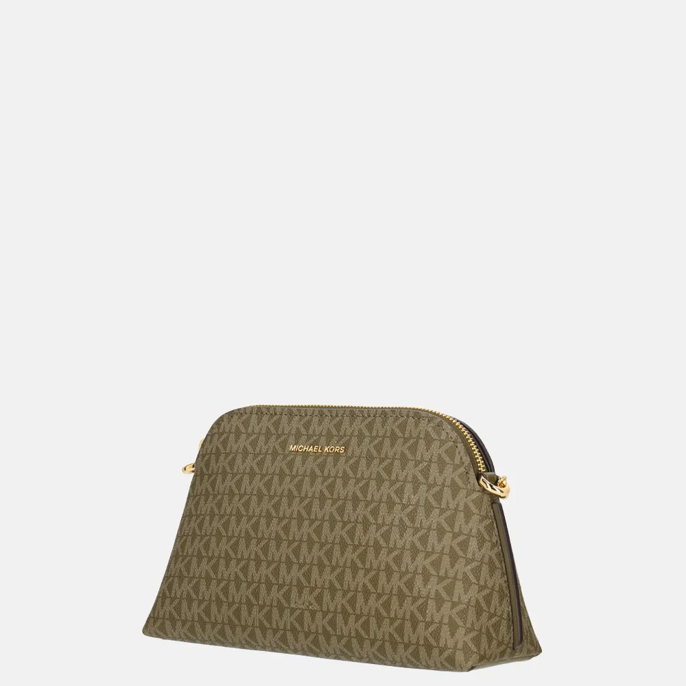 Michael Kors Freddie crossbody tas S loden bij Duifhuizen