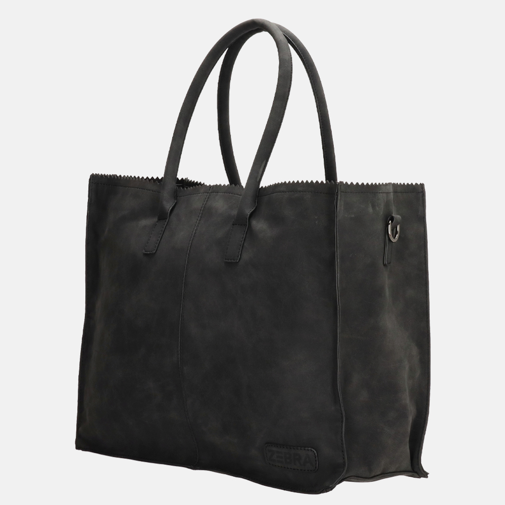 Zebra Trends Lisa shopper XL black bij Duifhuizen