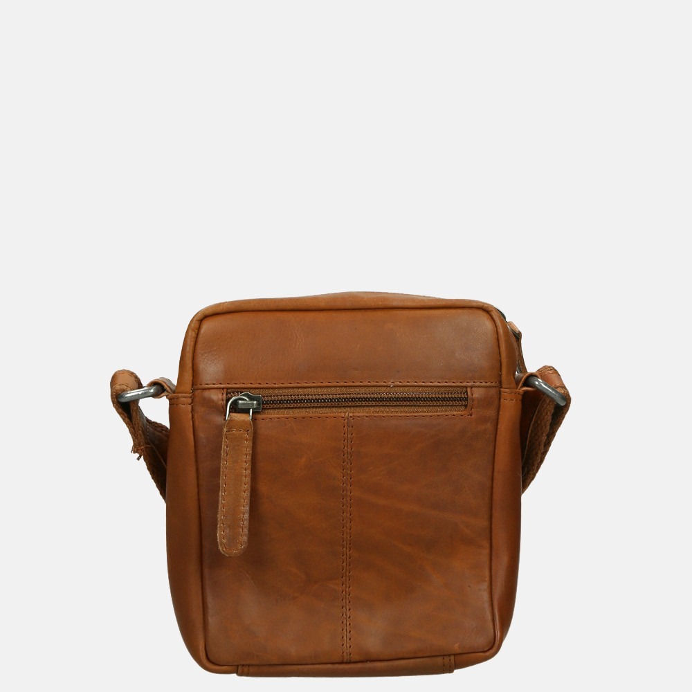 Chesterfield Bremen crossbody tas cognac bij Duifhuizen