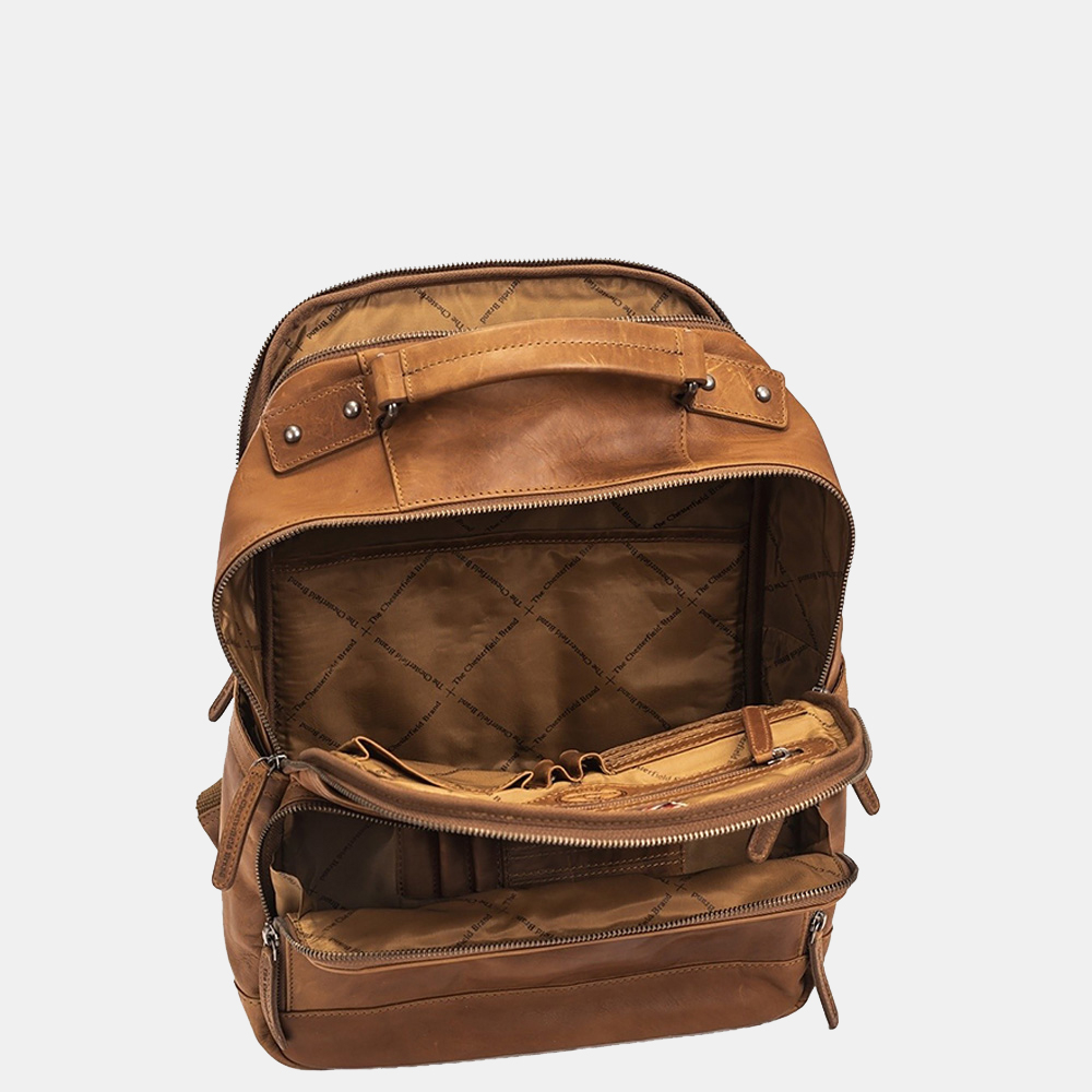 Chesterfield Austin rugzak 14 inch cognac bij Duifhuizen