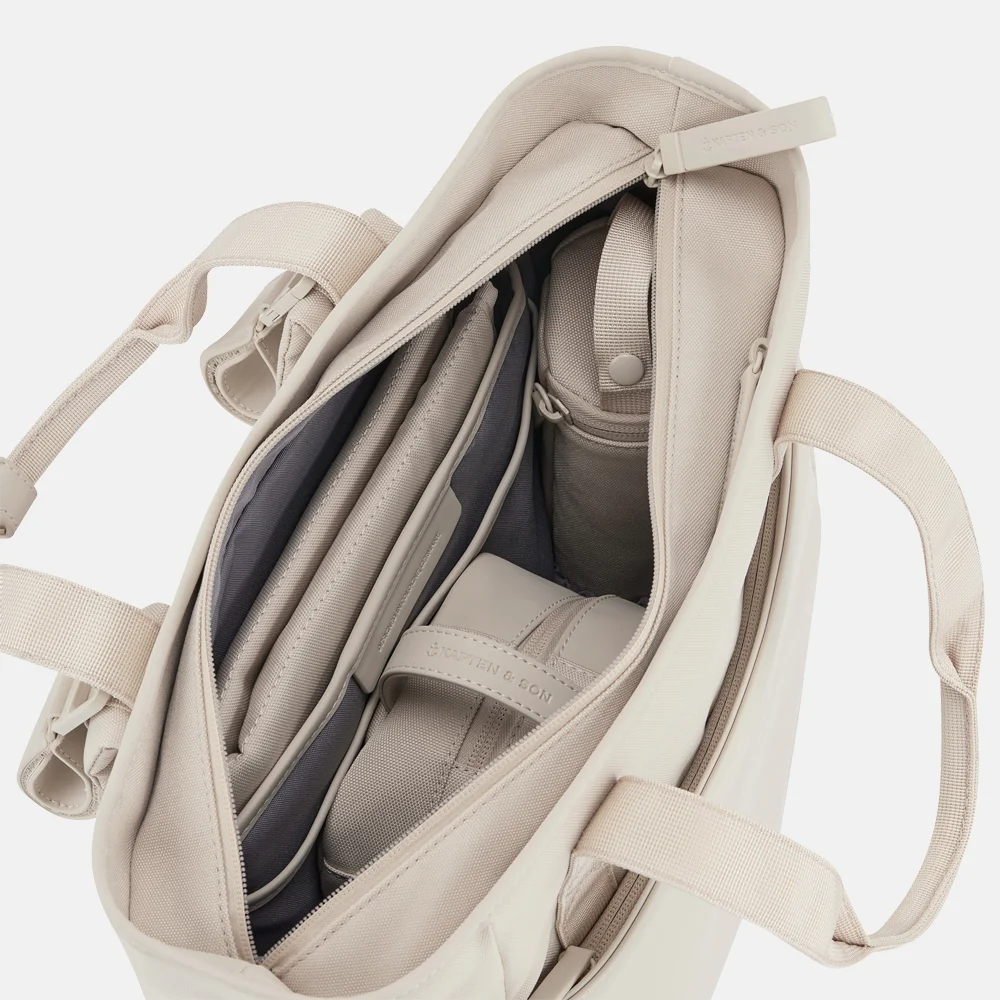 Kapten & Son Lindby rugzak 14 inch sandstone bij Duifhuizen