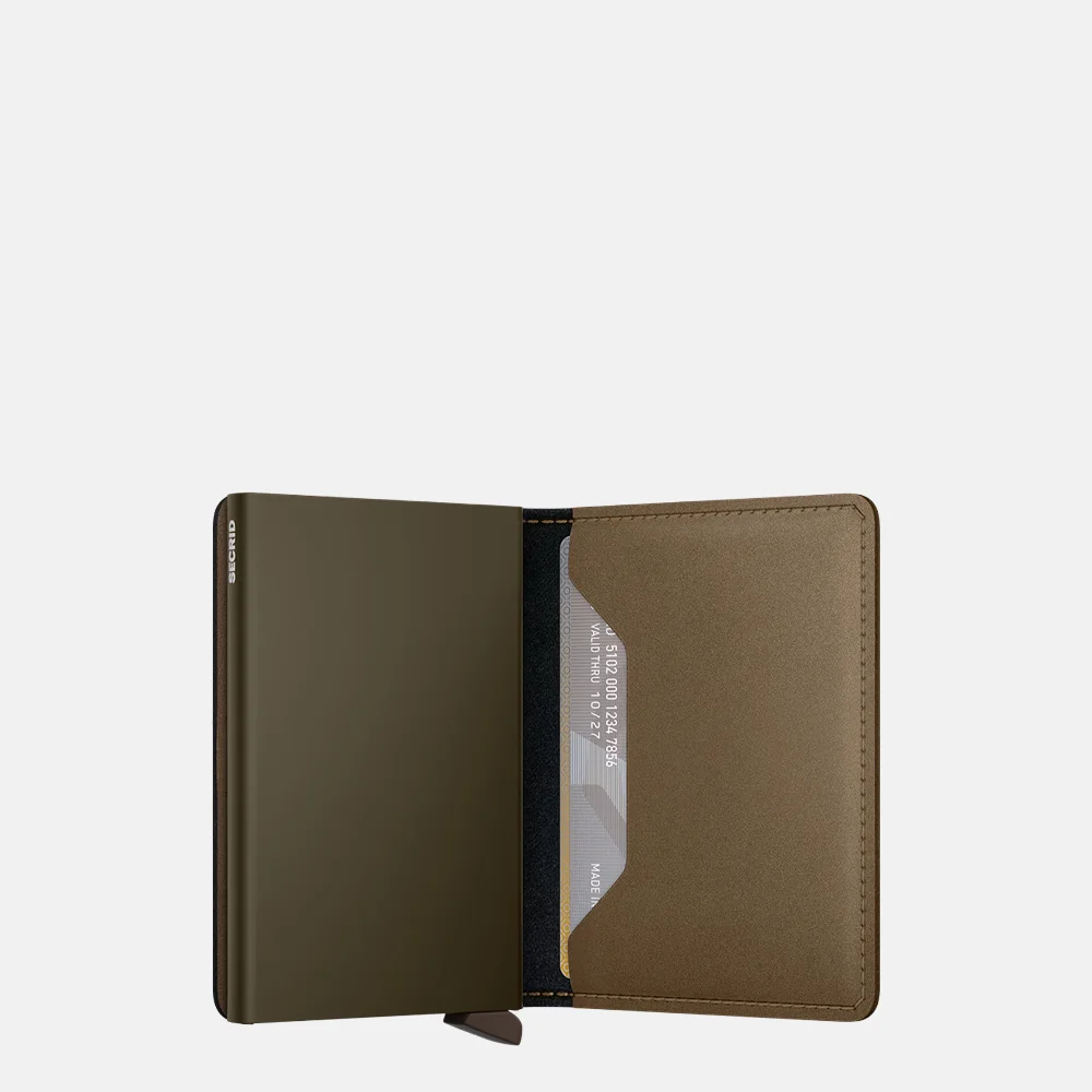 Secrid Slimwallet pasjeshouder matte satin bronze bij Duifhuizen