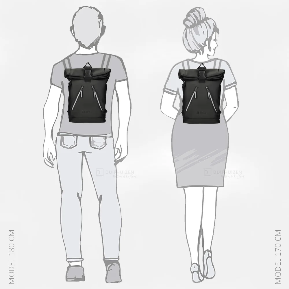 Enrico Benetti Bergen rugzak S zwart bij Duifhuizen