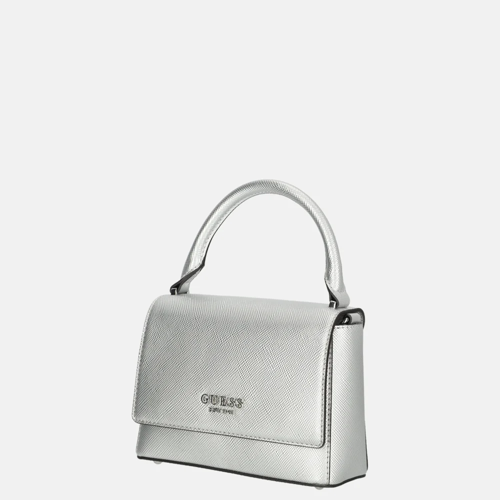 Guess Fedana top handle flap handtas silver bij Duifhuizen
