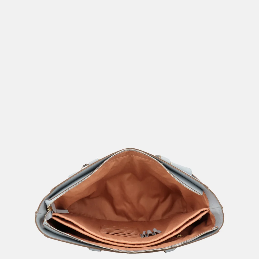 Loulou Essentiels Celine shopper 15.6 inch blue aura bij Duifhuizen