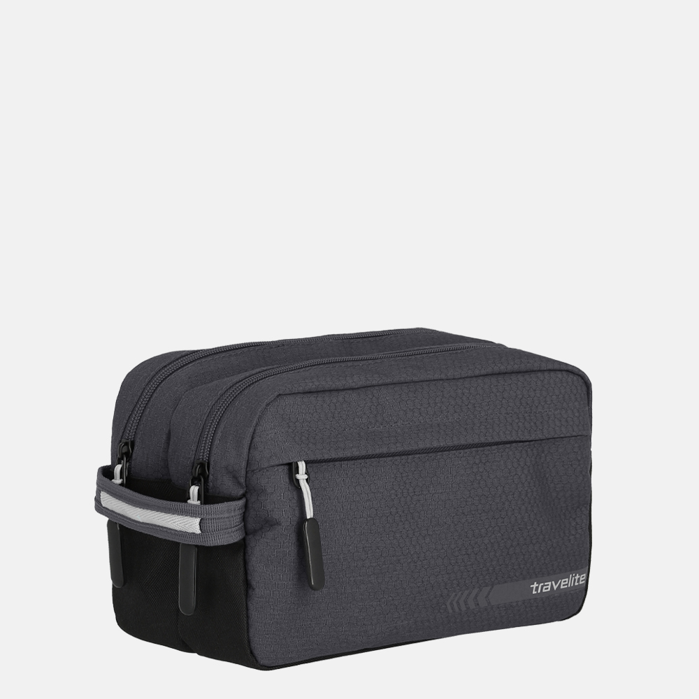 Travelite Kick Off toilettas dark anthracite bij Duifhuizen