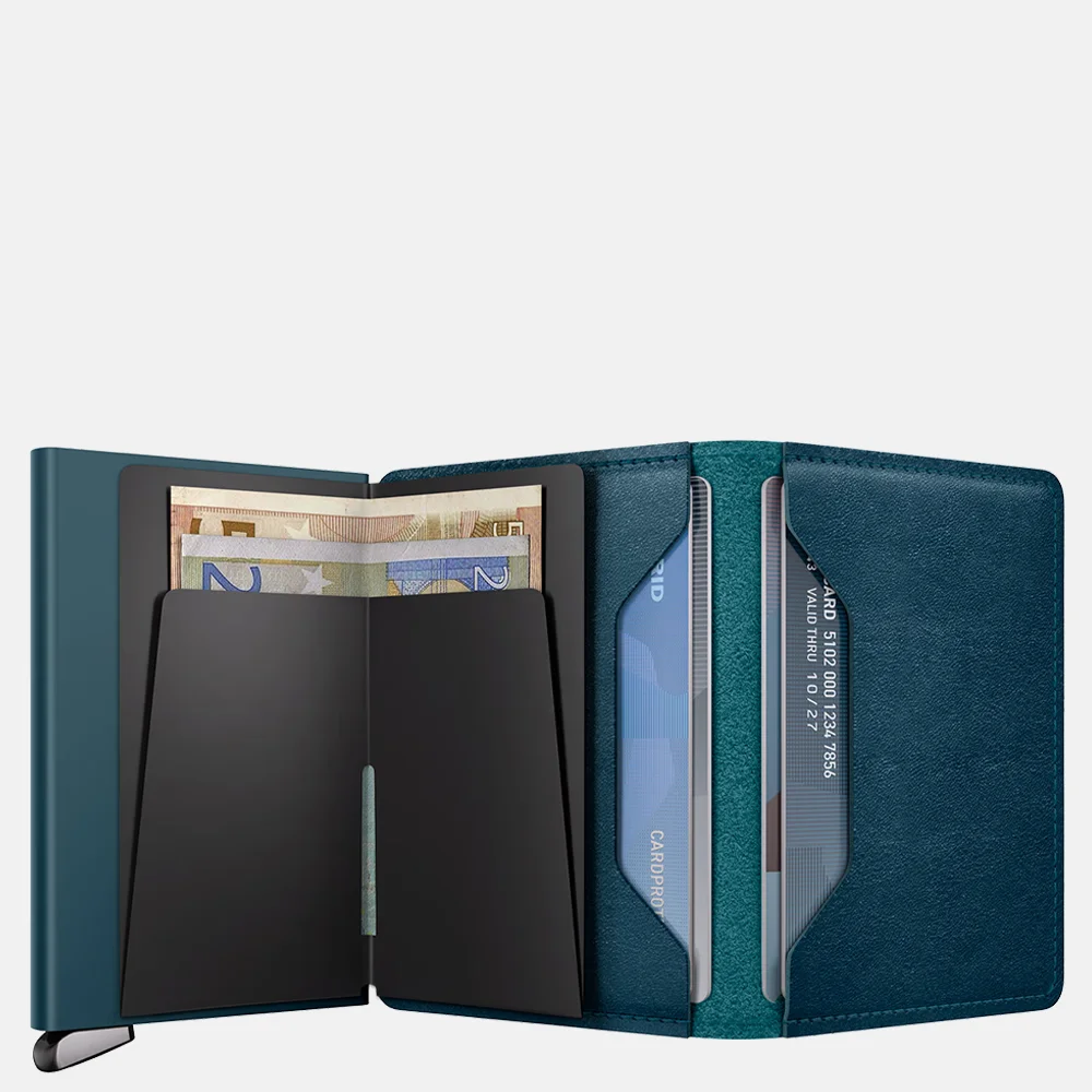 Secrid Premium Slimwallet pasjeshouder Basco Teal + bij Duifhuizen