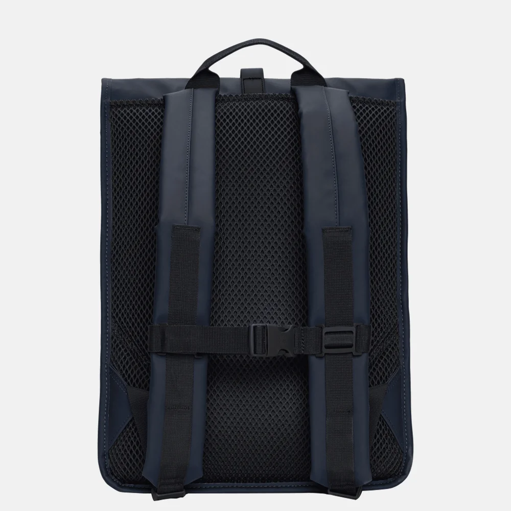 Rains Roll Top laptoprugzak 15 inch navy bij Duifhuizen