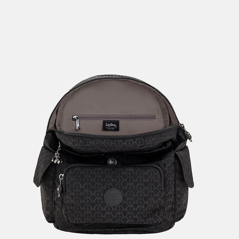Kipling City Pack rugzak S signature emb bij Duifhuizen