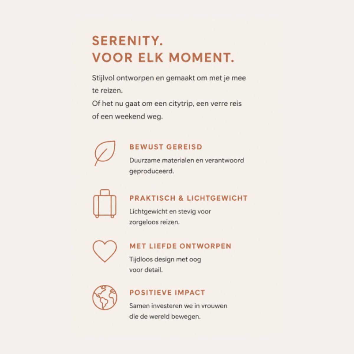de nieuwste SUITSUIT serie: Serenity