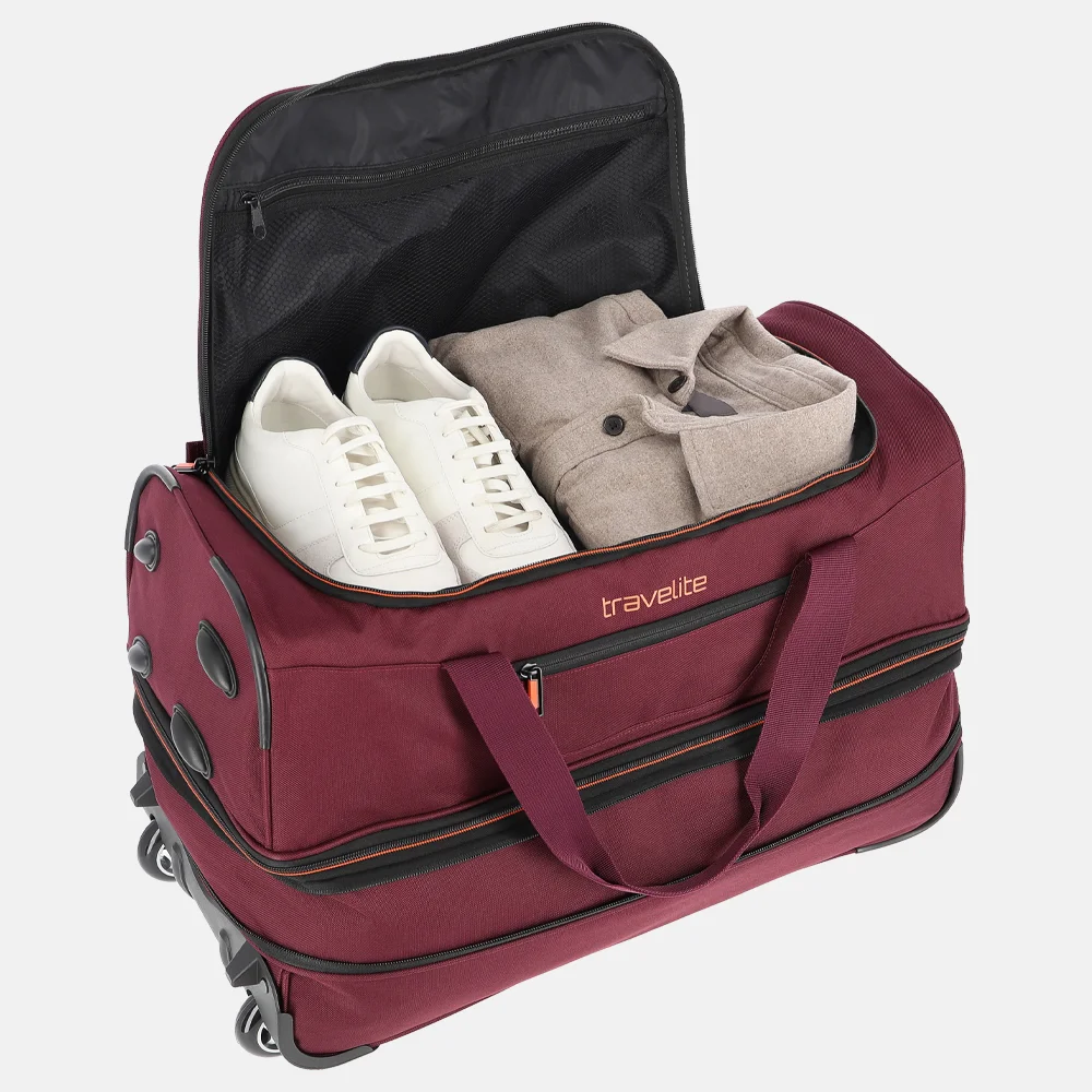 Travelite Basics reistas 55 cm dark red bij Duifhuizen